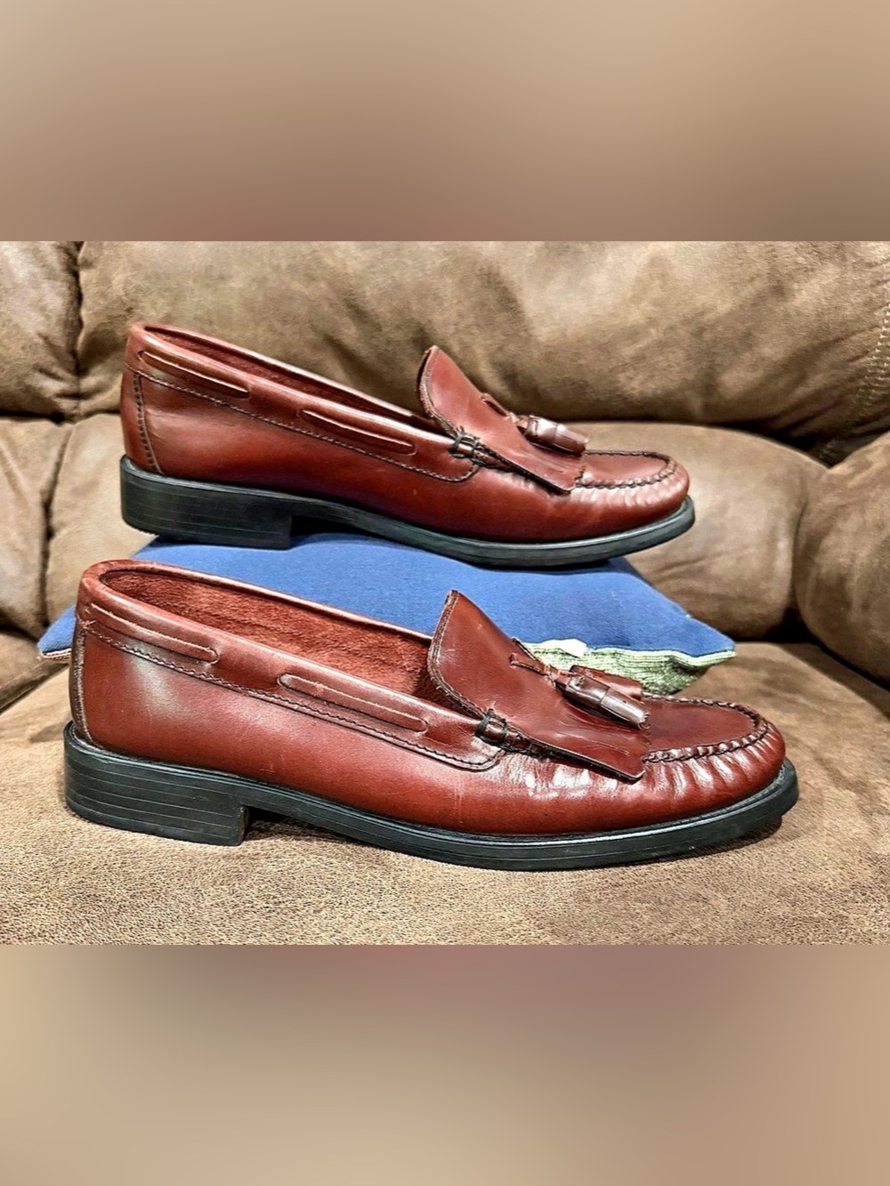 Men’s Bass Vintage Leather Tassel Loafers